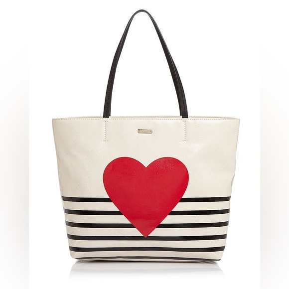Kate Spade Yours Truly Heart Tote ♥️ ♠️ - Picture 1 of 14